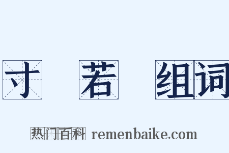 寸陰若歲组词是什么意思的图片